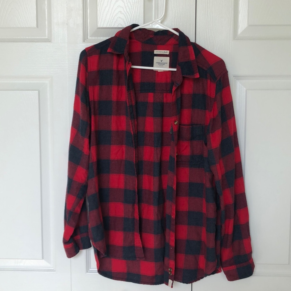 Super Soft Red/Deep Blue Flannel